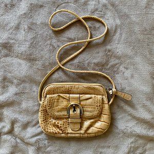 B.MAKOWSKY Embossed Leather Crossbody Bag